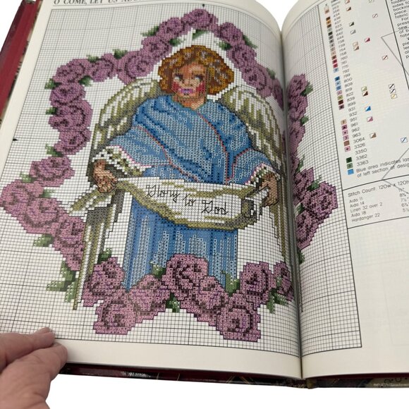 Christmas Keepsakes Cross Stitch Pattern Book By Leisure Arts 1990 - Picture 5 of 6